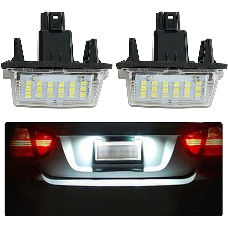 

Пара ксеноновых светильник ых светодиодных ламп для подсветки номерного знака для Toyota Camry Corolla Yaris Vitz Prius 2012-2016 81270-0D120