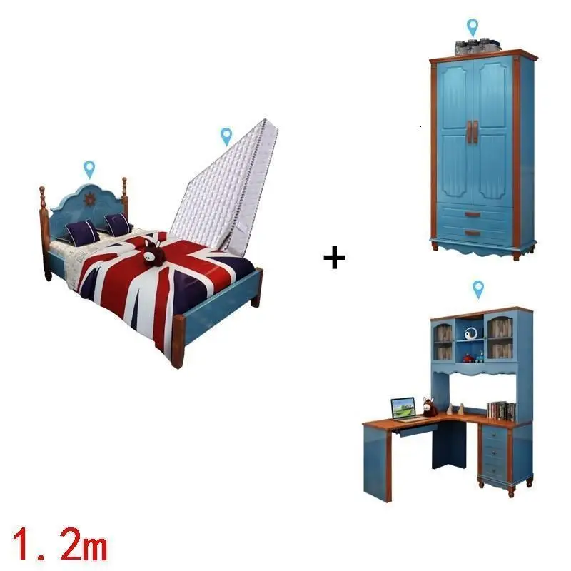 Number 23 Letto Yatak Odasi Moblin Hochbett детское гнездо ранца мебель для спальни Cama Infantil Muebles De Dormitorio деревянная детская кровать - Цвет: Number 23