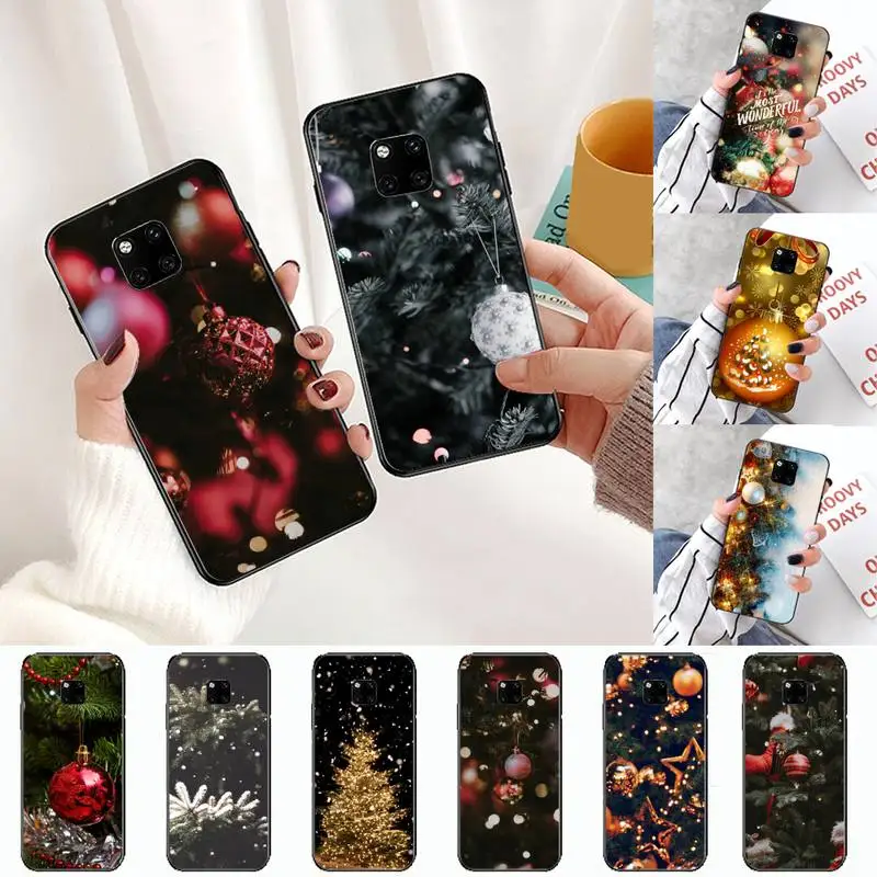 

Merry christmas tree Lantern pattern Phone Case For Huawei honor Mate P 10 20 30 40 i 9 8 pro x Lite smart 2019 nova 5t