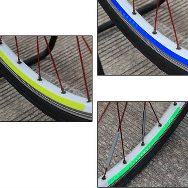 

Bicycle reflector Fluorescent MTB Bike Bicycle Sticker Cycling Wheel Rim Reflective Stickers Decal Accessories BRS2002