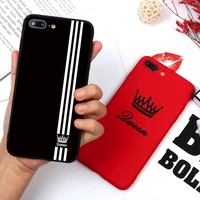 fashion cartoon couples queen king phone case for iphone 13 12 11 pro xs max xr x 9 8 7 6 6s plus 5 5s se 2020 silicone coque