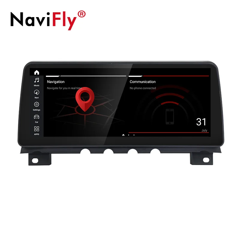 

NaviFly Blue Anti-Glare Screen Android 10.0 Carplay + Auto Car Multimedia Player For BWM F01/F02 7 Series CIC NBT System