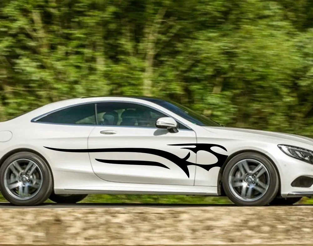 Автомобильные наклейки гоночные спортивные полосы 102 дюйма для S класса