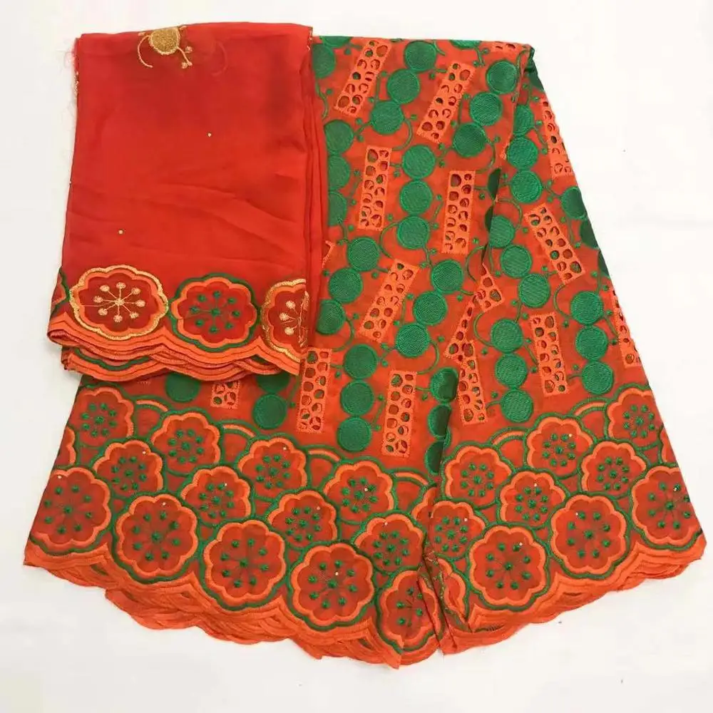2020 High Quality Senegal African Dry Lace With Net Blouse Swiss Voile In Switzerland 100% Cotton Stones Fabrics | Дом и сад