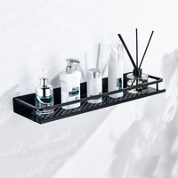 black square bathroom shelf wall mount shelves for shower basket storage rack towel bar bathroom accessories 304050 cm