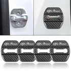 Чехол-накладка на дверной замок, 4 шт.компл., с рисунком из углеродного волокна, для Alfa Romeo Giulietta 159, Stelvio 147, наклейка, аксессуары для стайлинга автомобилей
