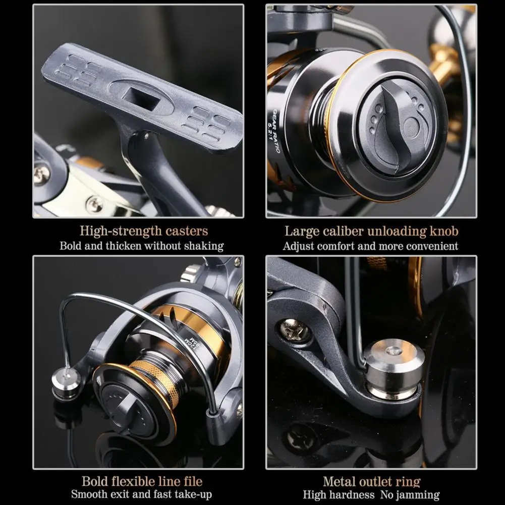 Spinning Reel Portable Fishing Reel Durable Anti-Reverse  High Quality Freshwater Fishing Spinning Reel