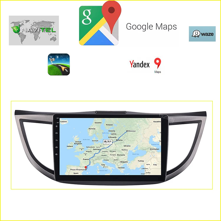 Android 9,0 автомобильный DVD для Honda Crv 2012 2013 gps Радио Видео мультимедийный плеер емкостный ips экран Wifi USB