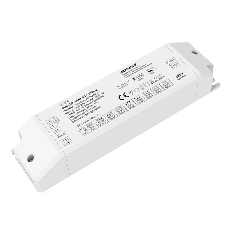 

VYEOFAR LED Triac Dimming Driver,200V-240V Input;250-900mA 10-52V 25W Output Constant Current Led Power Driver Trailing Edge Dim