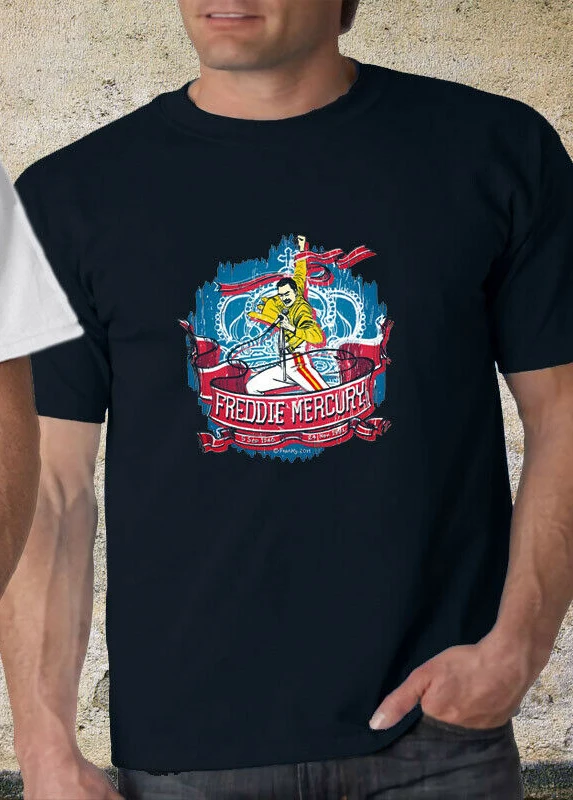 Меркьюри Qu33n легендарный панк рок музыки Ban черные и белые футболка S-3XL 2018 Новое