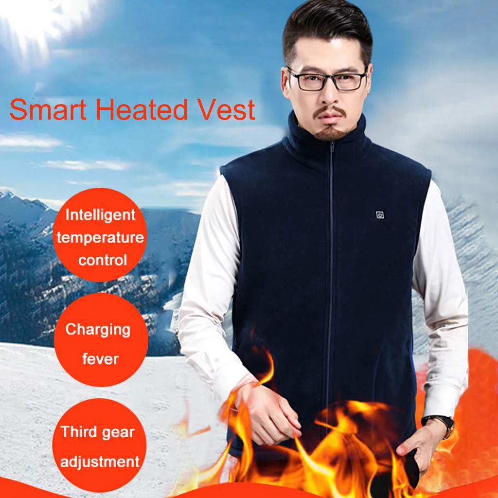 2020 зимняя мягкая куртка с электрическим подогревом жилет тканевое пальто для