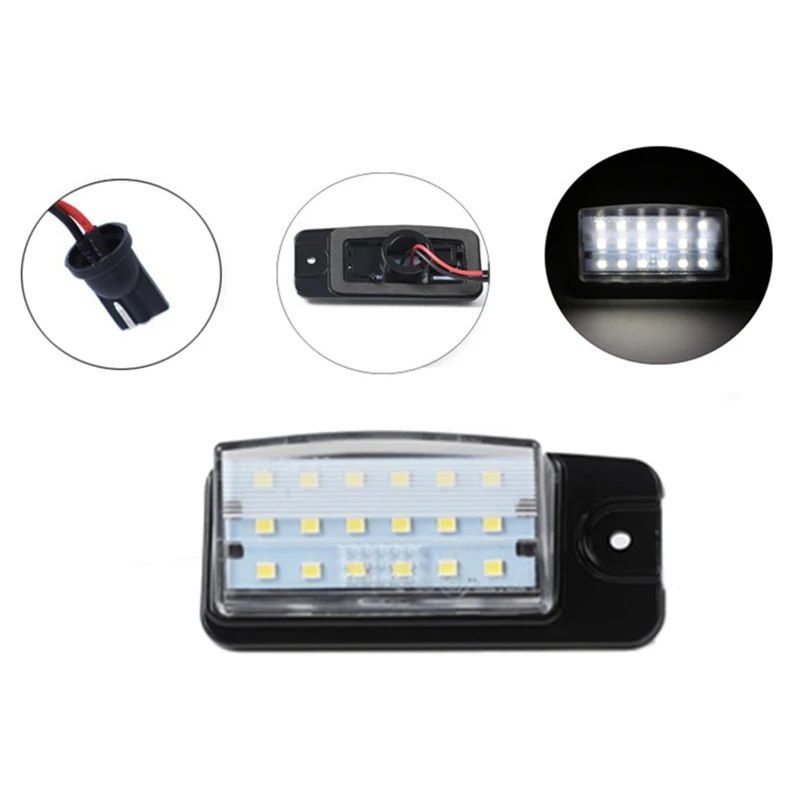 

2Pcs Car LED Number License Plate Light Lamps for Infiniti QX70 QX50 Q45 EX25 EX35 EX37 FX35 FX37 FX50 Auto Car-Styling