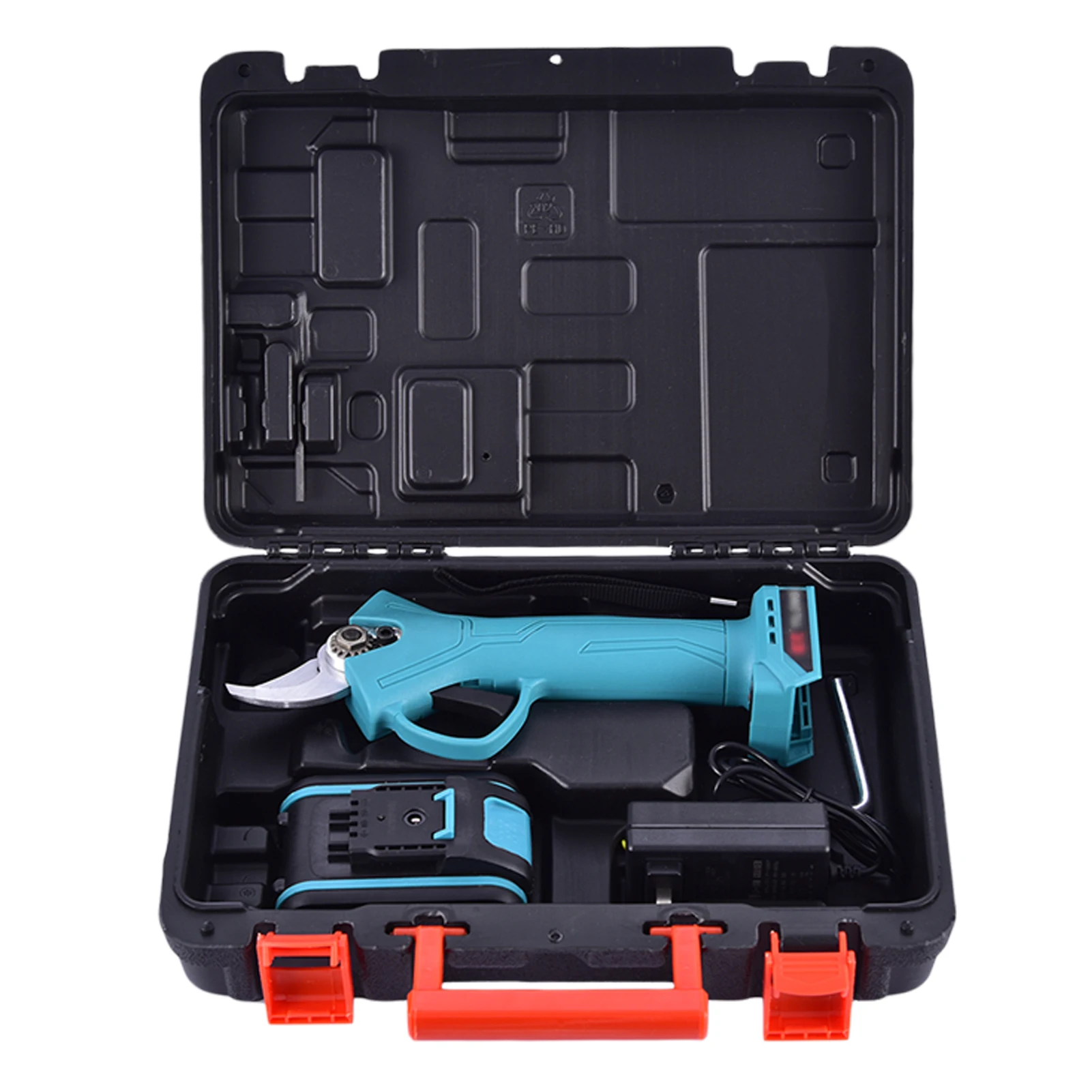 

21V 600W Pruning Shear Rechargeable Electric Pruning Shears Scissors Branch Tree Cutting Trimming With Battery Wrench Tool