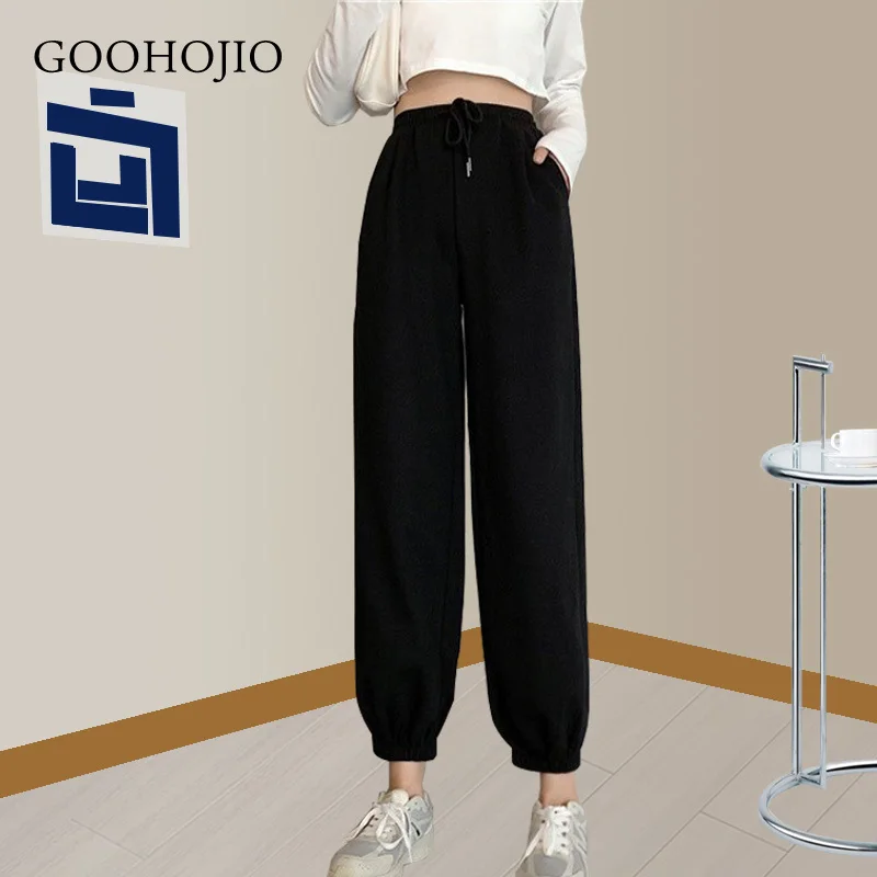 

GOOHOJIO Loose Joggers Wide Leg SweatPants Women Trousers Plus Size Soft High Waist Pants Streetwear Korean Casual Yoga Pant
