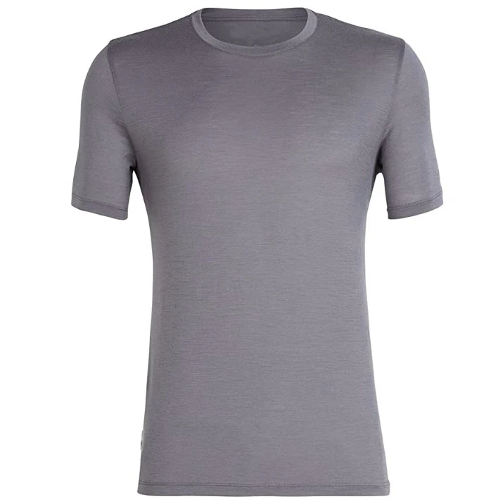 Мужская футболка из мериносовой шерсти базовая 100% 190 г воздухопроницаемая с