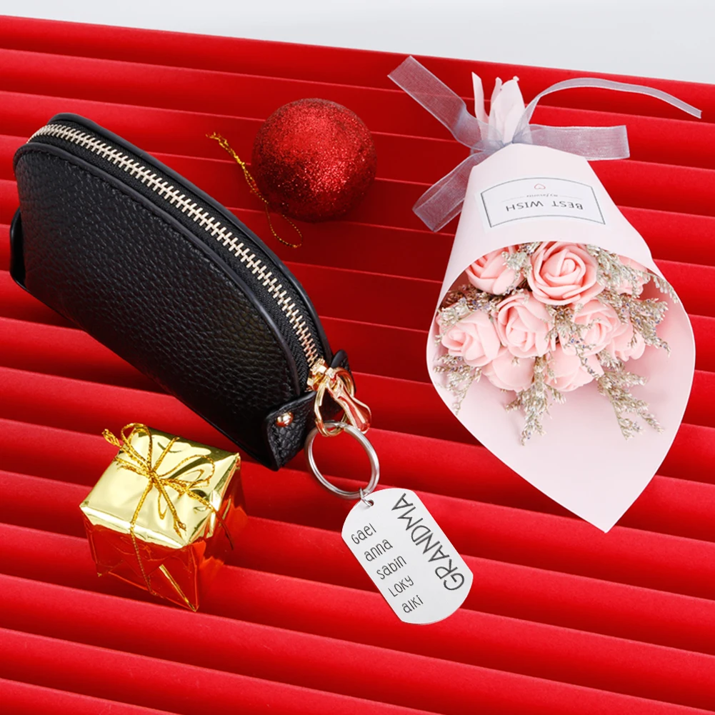 

Mothers Day Gifts Keyring Grandma Keychain Gifts From Grandson Birthday Gifts for Grandmother Key Chain Charm Family Gifts Tag