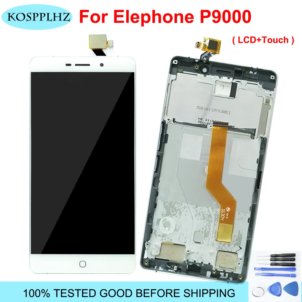 ЖК-дисплей для Elephone P9000 кодирующий преобразователь сенсорного экрана в сборе