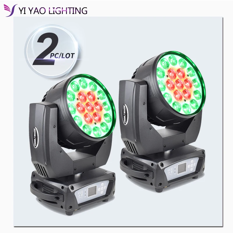 Led wash 19x15 Вт rgbw светильник с движущейся головой сценический луч большие глаза пчел