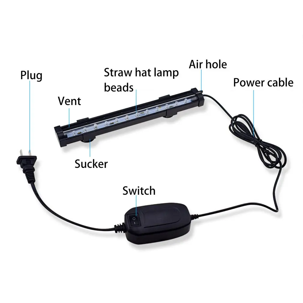 

Aquarium LED Bubble Light Strip Color Changing Bubble Lighting Waterproof Fish Tank Decoration Low Power LED