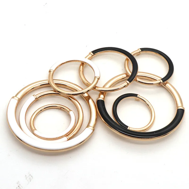 Металлическая круглая пряжка из сплава для сумки пальто декоративные поделки