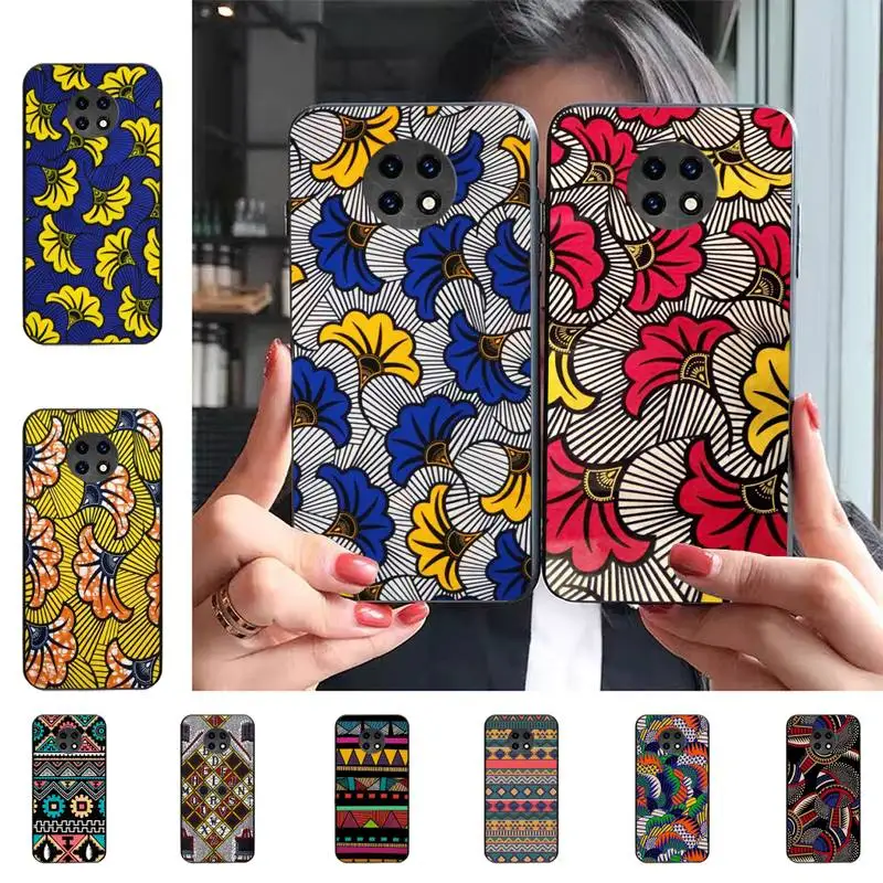 

African Style Fabric Print Phone Case For Redmi 9 5 S2 K30pro Silicone Fundas for Redmi 8 7 7A note 5 5A