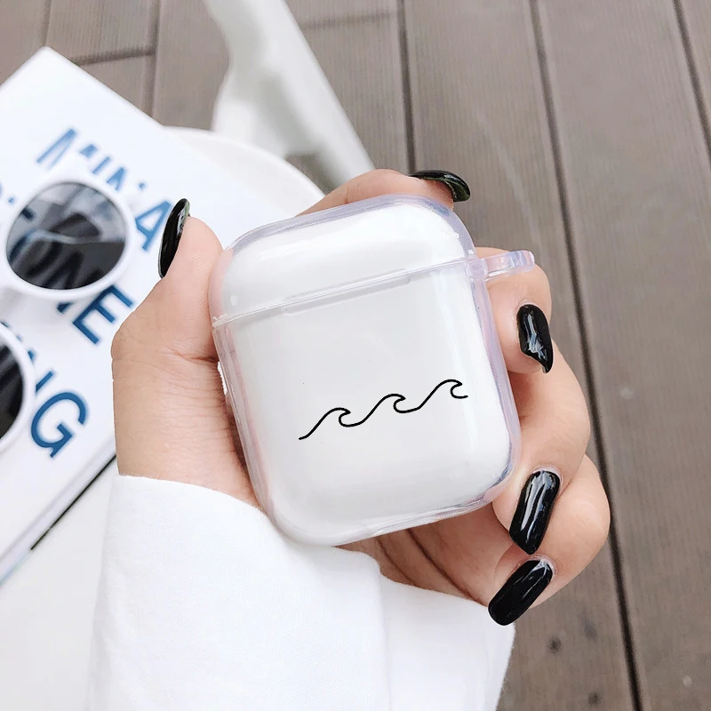 Дорожный Чехол с картой для AirPods 2 1 чехол прозрачный силиконовый мягкий из ТПУ