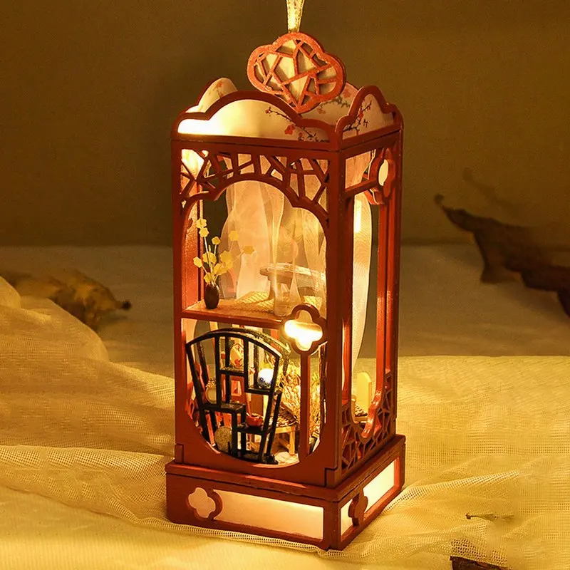 Набор деревянных кукольных домиков сделай сам миниатюрный кукольный домик с