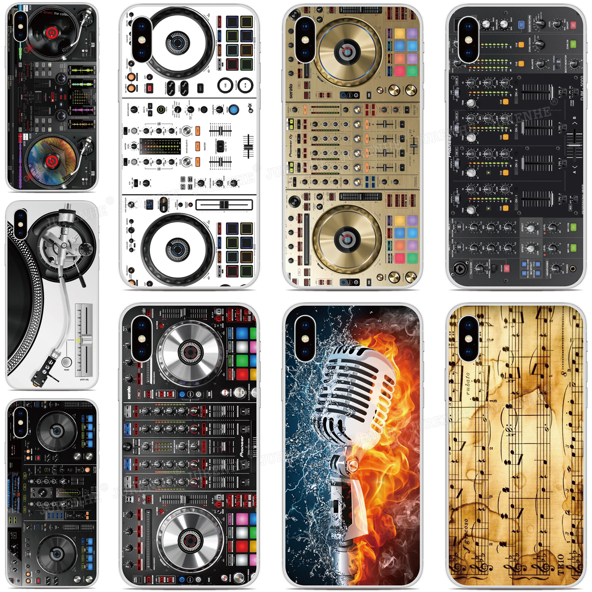 Резиновый мягкий из ТПУ музыка DJ микшер узор чехол для телефона Oukitel C17 C16 C15 C13 C12 C11