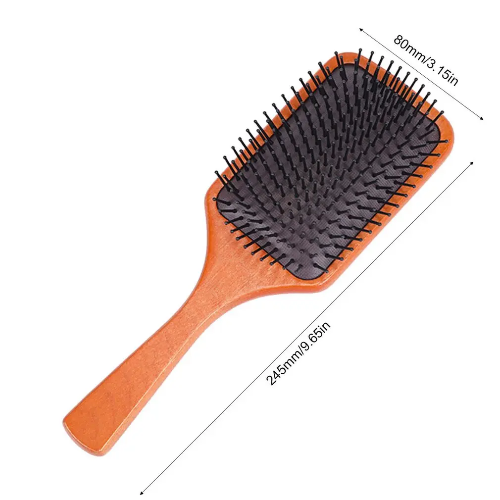 

Natural Wooden Beech Airbag Comb Airbag Hand-held Hair Smoothing Memory Elastic Comb Teeth Massage Scalp Brush