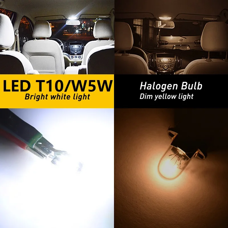 10x Error Free T10 LED W5W 2825 Interior Light Bulb for Honda Civic Accord Pilot Fit Crv S2000 | Автомобили и мотоциклы