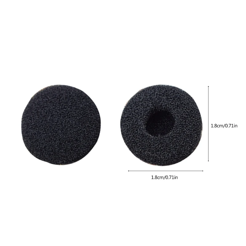 

2021 New 20Pcs 18mm Soft Foam Earphone Pads Earbuds Headphone Sponge Covers Replacement Cushion For Most Earphone MP3 MP4