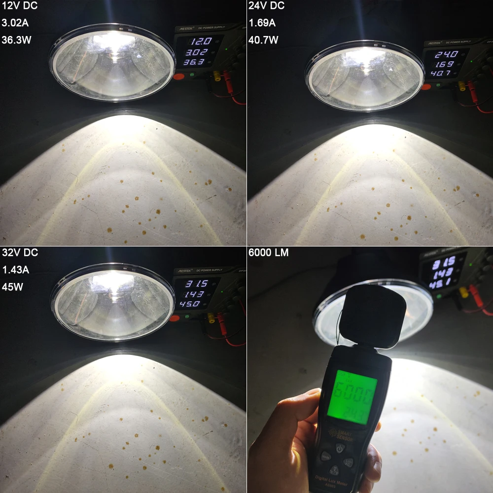 7 дюймовый светодиодный светильник для вождения автомобиля вездехода