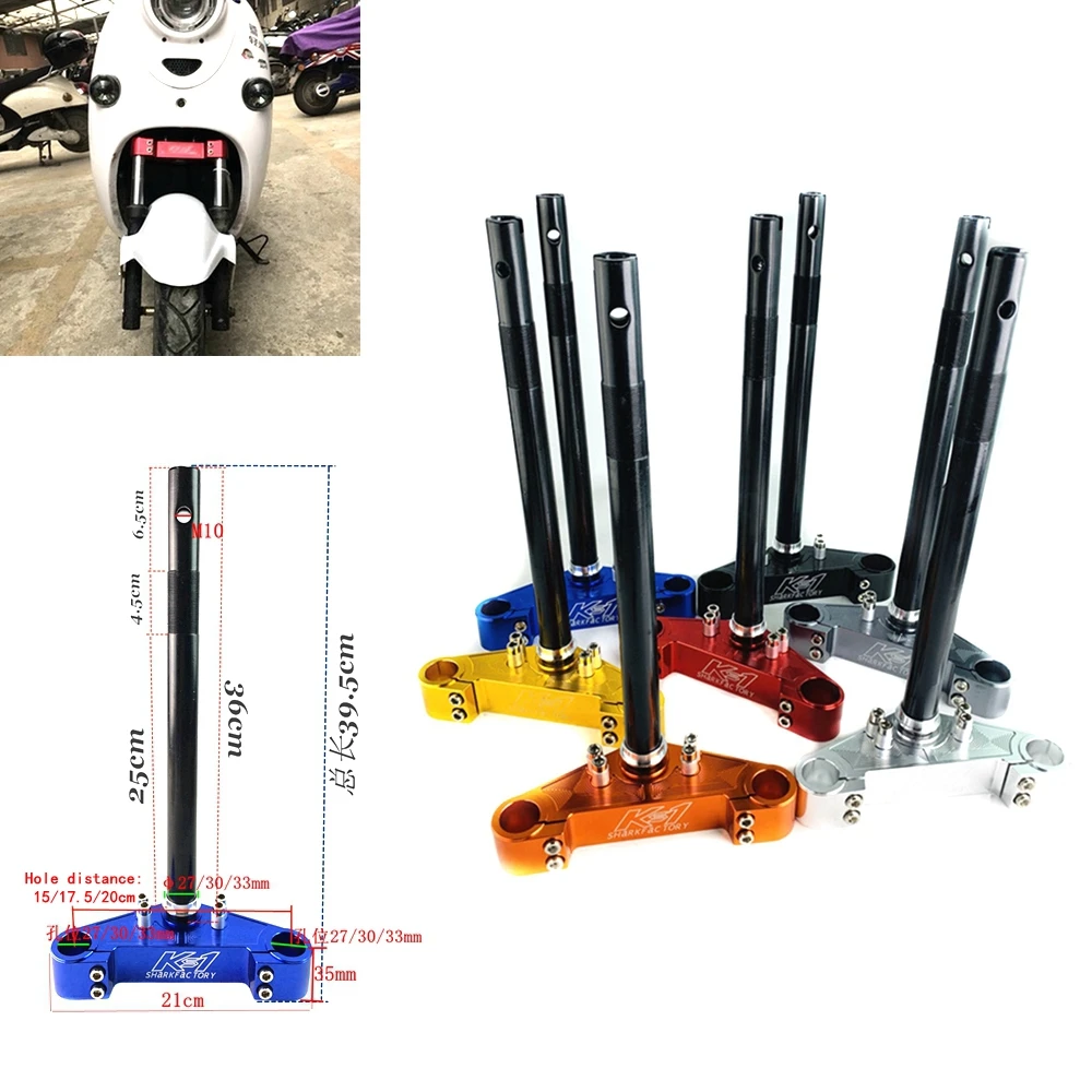 27/30/33mm Motorcycle Steering Column Scooter Front Shocks Direction Column Universal For Honda Suzuki Yamaha BWS RSZ Force JOG