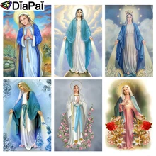 Алмазная живопись DIAPAI сделай сам религиозная фигурка Мадон