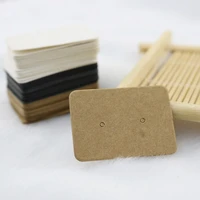 100pcs 50pcs earring cards packaging 2 5x3 5cm ear studs display card cardboard blank kraft paper price tag for diy jewelry
