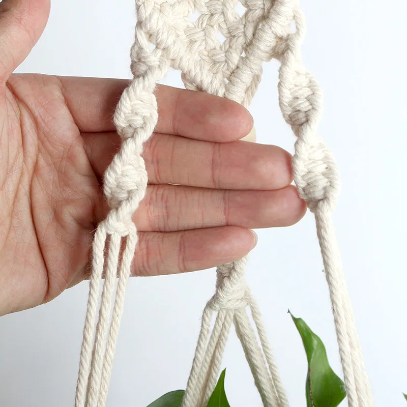 Садовая декоративная веревка вешалка для растений макраме хлопок использования