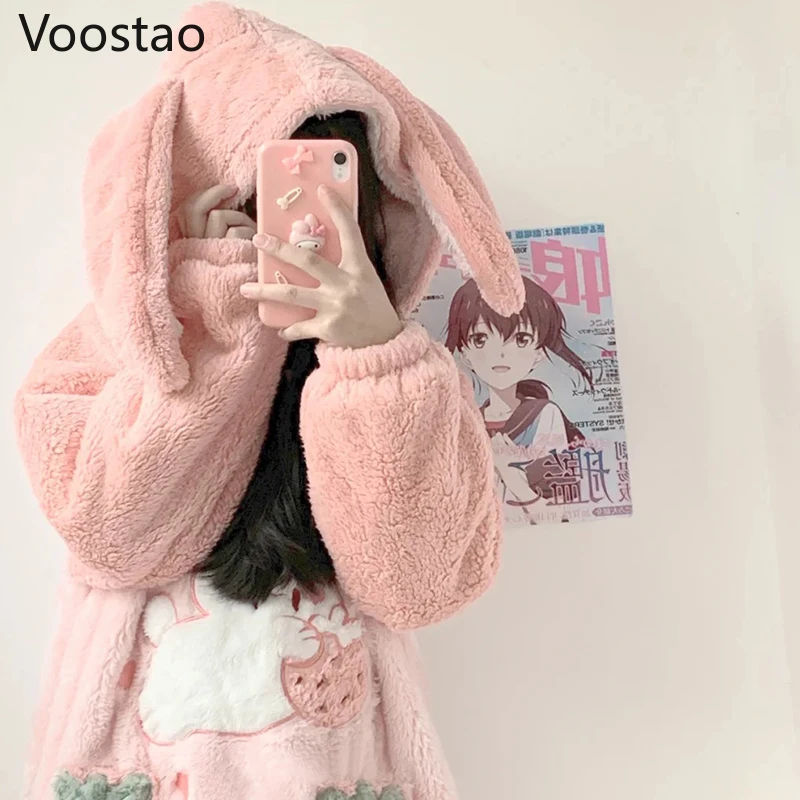 Женская флисовая Пижама с капюшоном на осень/зиму | одежда