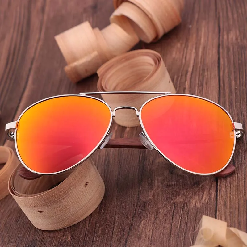 

2021 100% Natural Ba Flower Wood Metal Frame UV 400 Sun Glasses Polarized Fashion Women Man Driving Cars Sunglasses