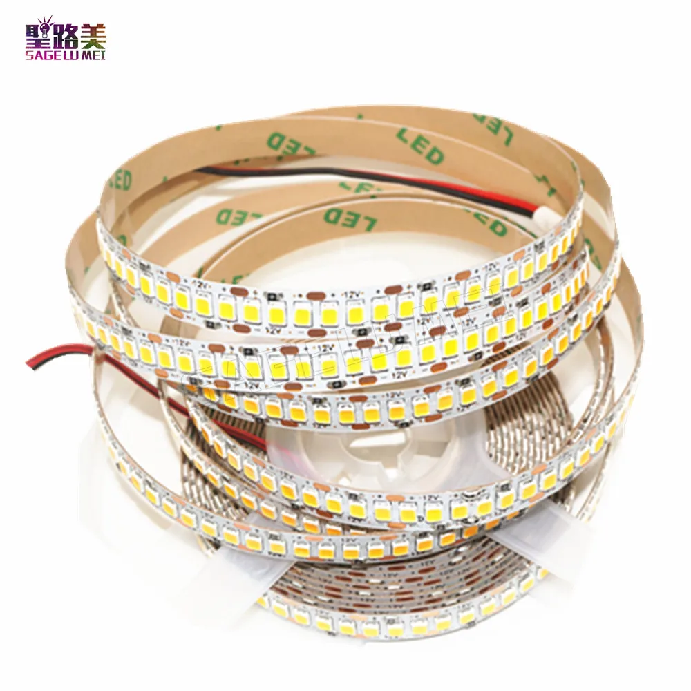 12 В постоянного тока SMD 2835 Светодиодная лента 1200 LED s чип гибсветильник