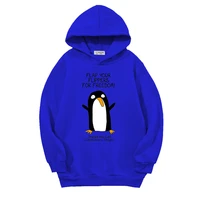 children clothing cute cartoon penguin pattern hoodies for teen girls kids clothes boy funny sweatshirts fall spring autumn