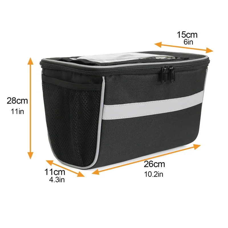 

Cycling Bicycle Front Bag MTB Road Bike Handlebar Bag Waterproof Touchable Transparent Phone Pouch Bicycle Accessories