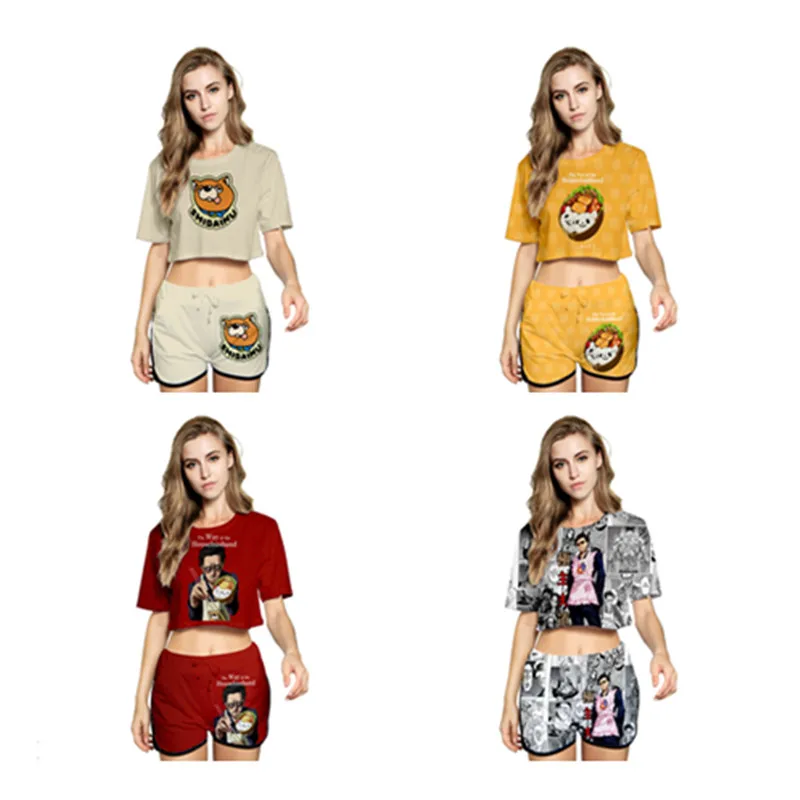 

Костюм для косплея из футболки и шортов с принтом аниме «Путь домохозяина»