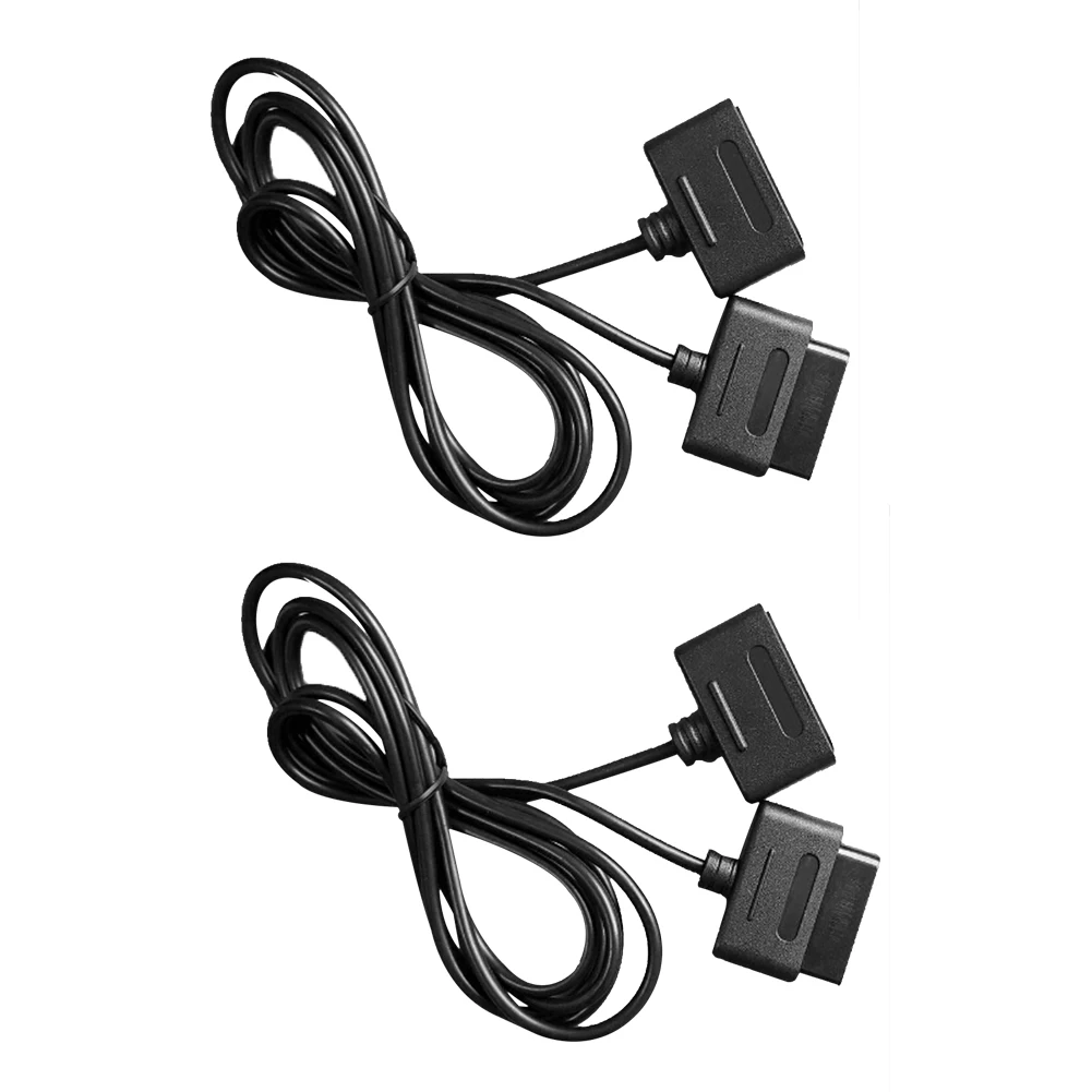 Cables de extensión negros de alta calidad para SNES, Cable supergamepad para...