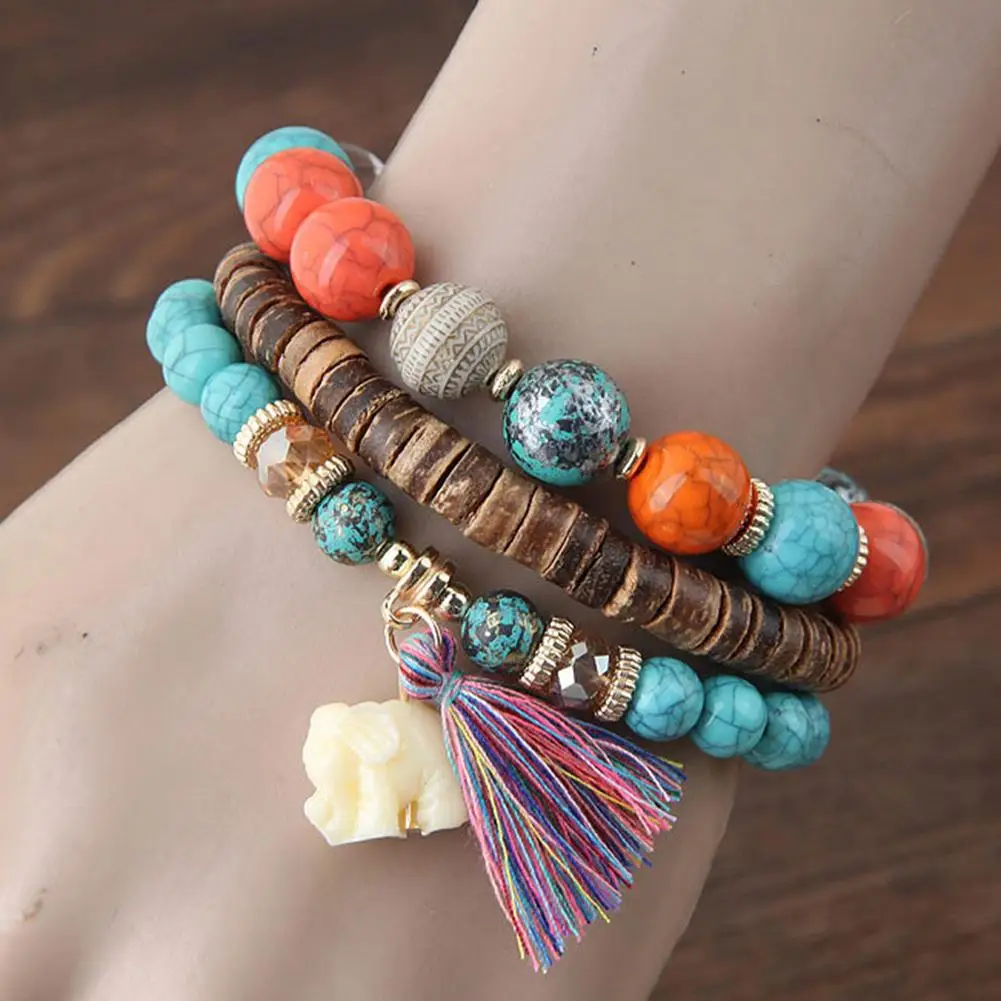 3 шт./компл. богемные женские как кисточка теплые модные очаровательные чешские