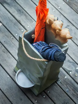 Милый щенок статуя Чихуахуа креативная стойка для зонтов персонализированный