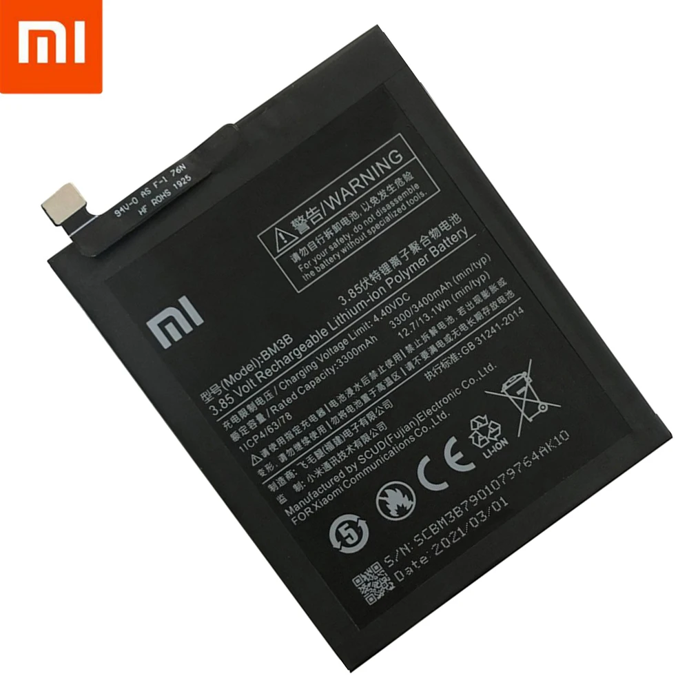 Bater&iacute;a de repuesto Original Xiao Mi BM3B, 100% Original, para Xiaomi MIX 2 2S, 3300mAh, alta capacidad, herramientas gratuitas-4