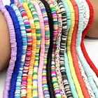 Плоские круглые разделители для бусин из полимерной глины, 6 мм