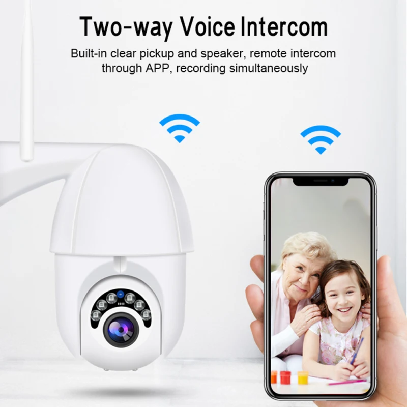 Wifi камера наружная камера наблюдения с датчиком PTZ IP камера H.265X 1080p скорость купольная CCTV Камера Безопасности s IP камера wifi Внешняя 2MP IR домашняя съемка