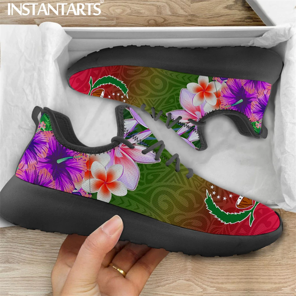 

Женские вязаные кроссовки INSTANTARTS, дышащие, с сеткой, на плоской подошве, на шнуровке, для весны и осени, 2021