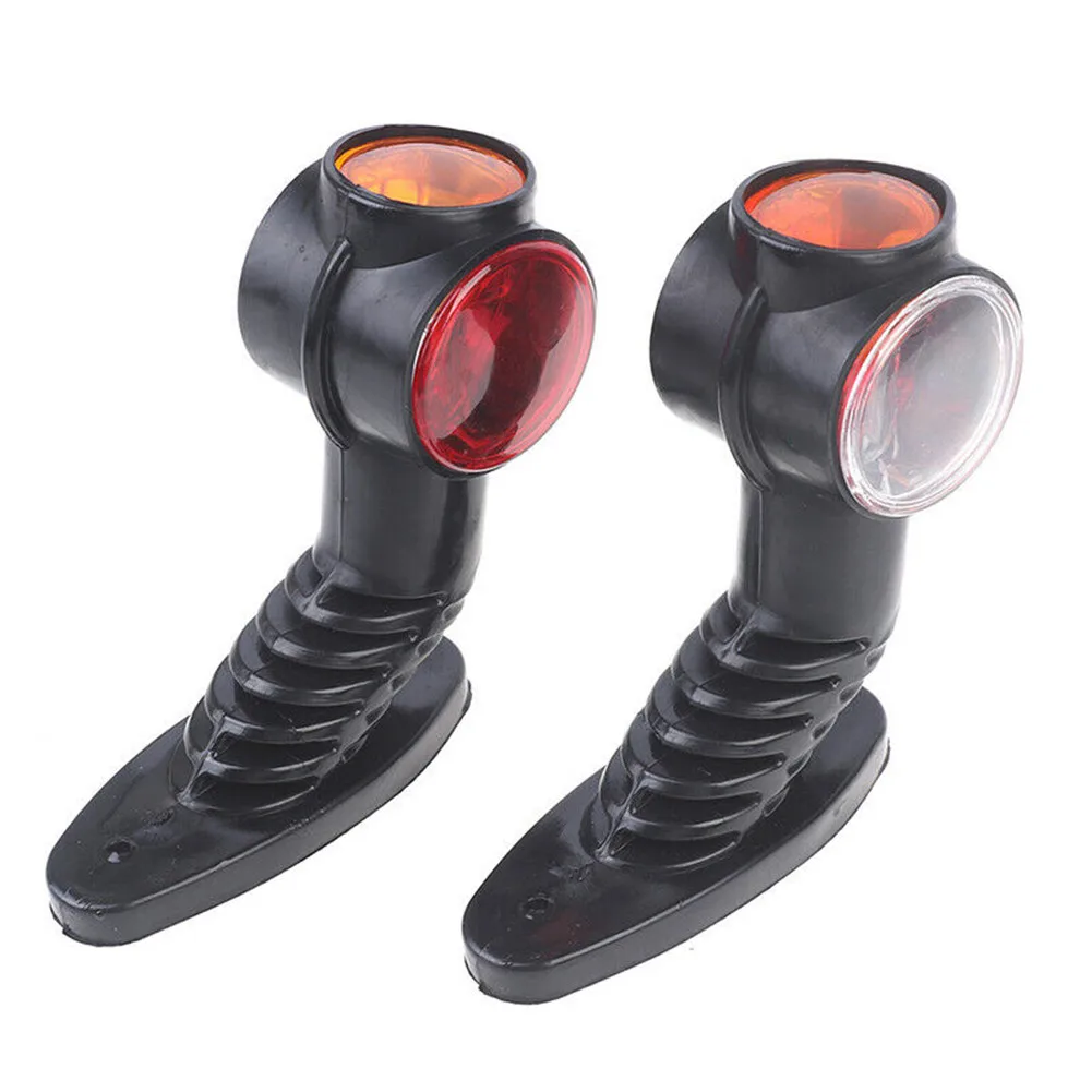 

Rubber+plastic Side Marker Light 100% Brand New 2PCS 4 LED High Quality